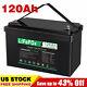 12.8v 120ah Lithium Battery Lifepo4 Rechargeable 8000+ Cycle For Rv Camper