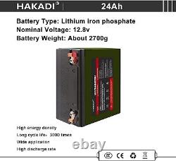 12v 24Ah LiFePO4 Lithium Iron Phosphate Rechargeable Battery Deep Cycle Battery