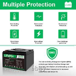 12v 30Ah Lifepo4 Battery Lithium Iron Phosphate Deep Cycle Rechargeable Power US