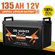135ah Lifepo4 Deep Cycle 12v Lithium Ion Battery For Solar Rv Boat Off-grid Cart
