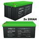 200ah 12v Lifepo4 Lithium Battery Deep Cycle 1c Bms Low Tem For Solar System Lot