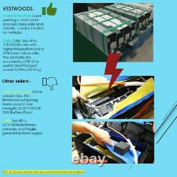 200Ah 12.8V 2560Wh Lithium Iron Battery LiFePO4 Deep Cycle Solar 2PCS for RV