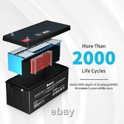 200Ah Renogy 12V Smart LiFePO4 Lithium Iron Battery Phosphate BT