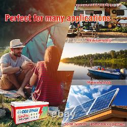 24V 100AH LiFePO4 Lithium Battery BMS Deep cycles For RV Solar Panel Motor Boat