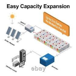 24V 100AH LiFePO4 Lithium Battery BMS Deep cycles For RV Solar Panel Motor Boat