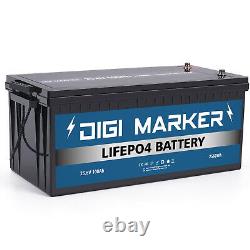 24V 100Ah LiFePO4 Deep Cycle Lithium Battery 2560W for RV Marine Off-Grid Solar