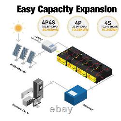 24V 100Ah LiFePO4 Lithium Battery 100A BMS Deep Cycles for Marine Home RV Motor