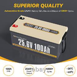 24V 100Ah LiFePO4 Lithium Battery 2560Wh for RV Off-Grid Solar (Slightly Used)