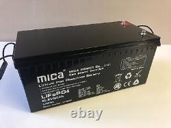 24V 150Ah Lithium Iron Phospate Battery With Built-In BMS LiFePO4 New
