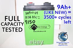 24V Lithium Battery with BMS K2 Energy K2B24V10EB LiFePO4 245Wh eBike, solar +