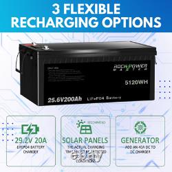 24v 100Ah 200Ah LiFePO4 Deep Cycle Rechargeable Lithium Iron Battery for RV