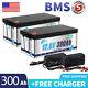 2pcs 12v 300ah 3840wh Lifepo4 Lithium Battery 10000 Cycles 200a Bms For Rv Solar