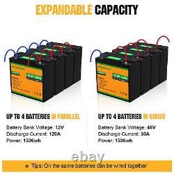 30Ah 12V Lithium Battery LiFePO4 3000+ Cycel Storage Battery for Boat Camper