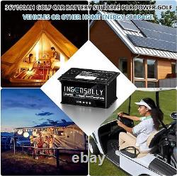 36V 100Ah Golf Cart LiFePO4 Lithium Battery 10000+ Cycle 200A BMS + 20A Charger