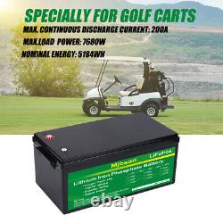 36V 135Ah Lifepo4 Lithium Battery Deep Cycle 200A Bluetooth BMS For Golf Cart