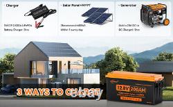 400AH 200AH 12V 24V LiFePO4 Lithium Iron Battery BMS for Solar Kit Off grid RV