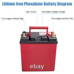 40B19L 12 volt 40Ah 512WH 700CCA Lithium Iron Phosphate Battery LiFePO4 Car BMS