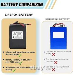 48V 20Ah Lithium LiFePo4 Rechargeable Battery Pack for Ebike Sooter 1000w Power