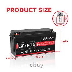 48V 50A LiFePO4 Battery Lithium Deep Cycle BMS 1280W for Trolling Motor Camping