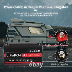 48V 50Ah LiFePO4 Built-in BMS Lithium Battery for RV Marine Trolling Motor US