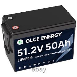 48V 50Ah Lithium Battery Golf cart LiFePO4 100A BMS 15000+ Deep Cycle Solar