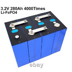 (4PCS) 3.2V 280AH Battery LiFePO4 Lithium iron phospha Large capacity for RV EV