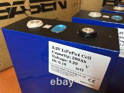 (4PCS) 3.2V EVE 280AH Battery LiFePO4 Lithium iron phosphate DIY for RV, Solar