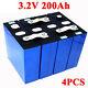 4pcs 3.2v 200ah 12v 24v Battery Lifepo4 Iron Phosphate Starter Battery Solar
