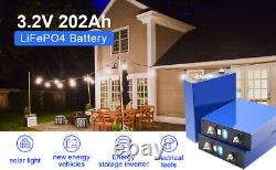 4pcs 3.2V 202Ah LiFePO4 (Lithium Iron Phosphate) Battery Pack Cell 12V DIY
