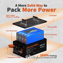 Ampere Time 12V 240Ah Lithium Battery Server Rack LiFePO4 for Off-grid Solar RV