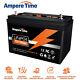 Ampere Time Lifepo4 12v 100ah Lithium Deep Cycle Battery For Rv Solar System