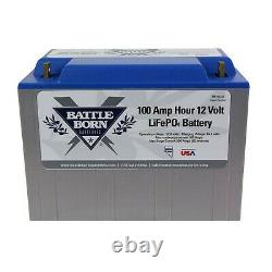 Battle Born Batteries BB10012 100Ah 12V LiFePO4 Lithium Deep Cycle Battery Bu