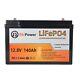 Btrpower Deep Cycle Solar 12v 140ah Lithium Lifepo4 Battery Pack For Rv System