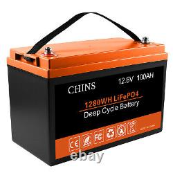 CHINS 12V 100Ah 200Ah 300AhLithium Battery Deep Cycle LiFePO4 for Solar Off-grid