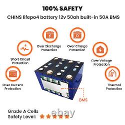 CHINS LiFePO4 Battery 12V 20AH 50AH 100AH Deep Cycle Lithium Battery Gff-Grid