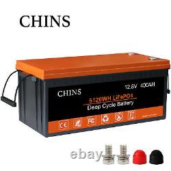 CHINS LiFePO4 Battery 12V 400Ah LiFePO4 Deep Cycle Lithium Battery for RV
