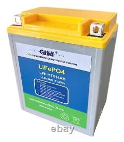 Casil YTX14AH-BS Rechargeable Lithium Iron Phosphate LifePO4 Replacement Battery