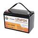 Deep Cycle Lifepo4 Btrpower 12v 100ah Battery Pack Rechargeable For Rv Solar