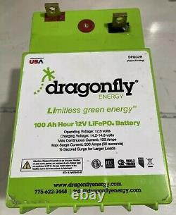 Dragonfly 100Ah 12V LiFePO4 Lithium Iron Battery Heated Off-Grid RV Solar System