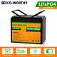 Eco-worthy 12v 100ah Lifepo4 Lithium Battery Bms 4000+ Cycles For Rv Solar Panel