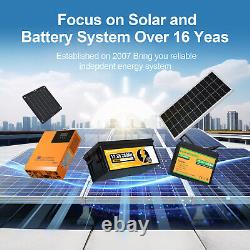 ECO-WORTHY 12V 100AH LiFePO4 Lithium Battery BMS 4000+ cycles For RV Solar Panel