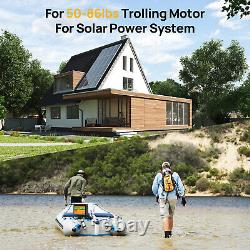 ECO-WORTHY 12V 100AH LiFePO4 Lithium Battery BMS 4000+ cycles For RV Solar Panel