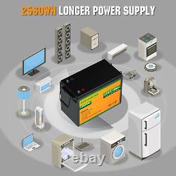 ECO-WORTHY 24V 100Ah LiFePO4 Battery BMS 4000 circulation Certified Refurbished