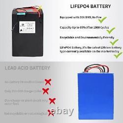 Ebike 72V 20Ah LiFepo4 Lithium Battery Pack for 3000W Electric Bike with 50A BMS