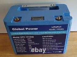 Global Power 12V100AH Lithium Iron LIFEPO4 battery