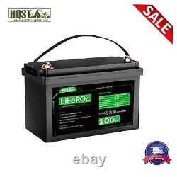 HQST 12 Volt 100Ah LiFePO4 Lithium Iron Phosphate Battery 10-year Warranty