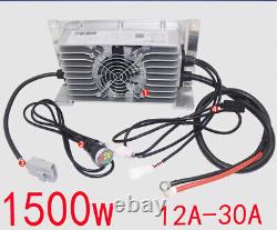 IP66 Waterproof 12A30A 12V72V Lithium Ion Lithium Iron Phosphate Charger 1500W