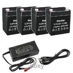Kastar 12V 6Ah LiFePO4 Lithium Iron Phosphate Battery and 14.6V 3A Fast Charger