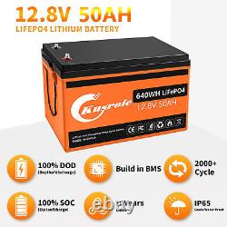 Kusroie 12V 12Ah LiFePO4 Lithium Iron Phosphate Deep Cycle Rechargeable Battery