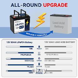 LGECOLFP 12V 100Ah LiFePO4 Lithium Battery Rechargeable Iron Phosphate Battery